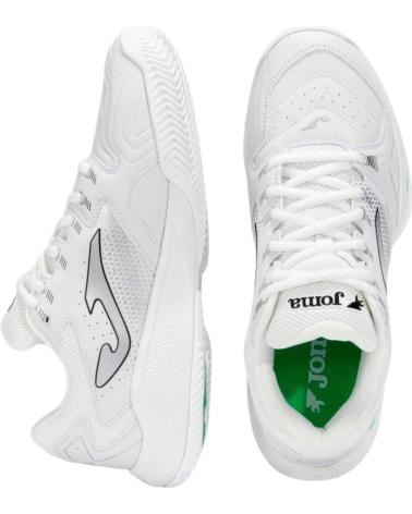 BASKETS JOMA MASTER 1000 CLAY HOMME BLANCHES ET VERTES BLANCO