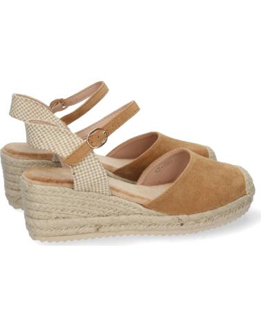PUNTOSALAO ALPARGATAS DE CUNA BAJA PARA MUJER COLOR CAMEL 1CF-1580 VARIOS COLORES