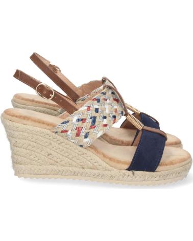 PUNTOSALAO SANDALIA DE CUNA EN YUTE DOBLE PALA MUJER COLOR AZUL VARIOS COLORES