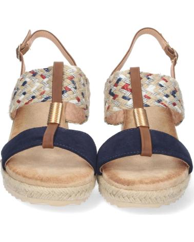 PUNTOSALAO SANDALIA DE CUNA EN YUTE DOBLE PALA MUJER COLOR AZUL VARIOS COLORES