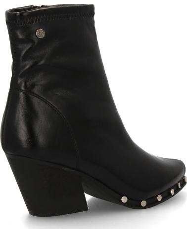 PUNTOSALAO BOTINES TECON CON TACUELAS COLOR NEGRO PARA MUJER A-5428 VARIOS COLORES