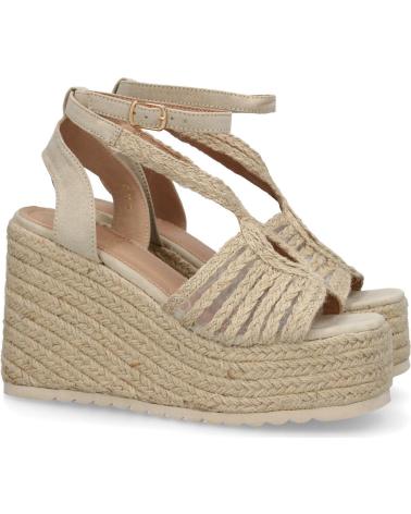 SANDALI CON ZEPPA PUNTOSALAO MT-81 CON PLATEAU IN JUTA VARIOS COLORES