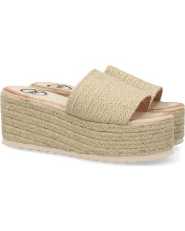 SANDALI CON ZEPPA IN IUTA PUNTOSALAO KK-910 DA DONNA VARIOS COLORES