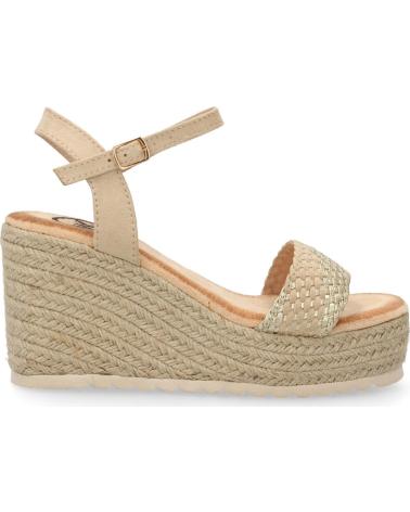 SANDÁLIAS DE CUNHA PUNTOSALAO COM JUTA E FIVELA PARA MULHER VARIOS COLORES