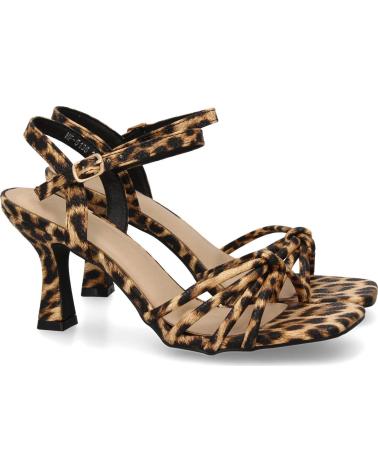 PUNTOSALAO SANDALIAS DE TACON PARA MUJER ELEGANTE ESTAMPADO LEOPARDO HF VARIOS COLORES