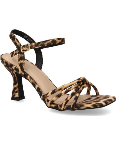 PUNTOSALAO SANDALIAS DE TACON PARA MUJER ELEGANTE ESTAMPADO LEOPARDO HF VARIOS COLORES
