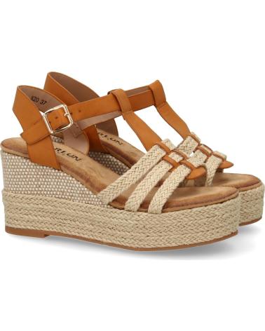 PUNTOSALAO SANDALIAS DE CUNA PARA MUJER EN YUTE CON PLATAFORMA CAMEL F2 VARIOS COLORES