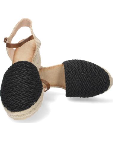 PUNTOSALAO SANDALIAS DE CUNA MEDIA EN YUTE PALA RAFIA MUJER COLOR NEGRO VARIOS COLORES