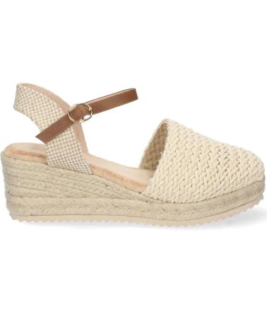 PUNTOSALAO SANDALIAS DE CUNA MEDIA EN YUTE PALA RAFIA MUJER COLOR BEIGE VARIOS COLORES
