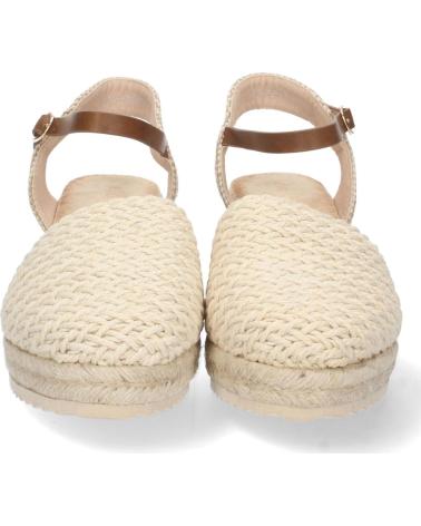 PUNTOSALAO SANDALIAS DE CUNA MEDIA EN YUTE PALA RAFIA MUJER COLOR BEIGE VARIOS COLORES