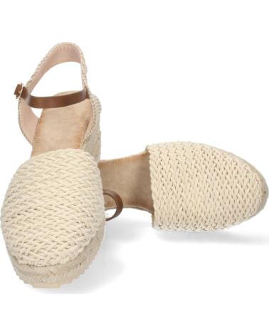 PUNTOSALAO SANDALIAS DE CUNA MEDIA EN YUTE PALA RAFIA MUJER COLOR BEIGE VARIOS COLORES