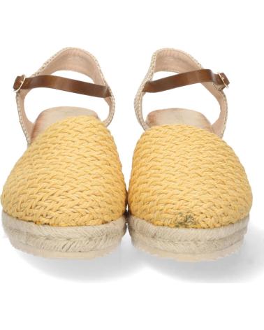PUNTOSALAO SANDALIAS DE CUNA MEDIA EN YUTE PALA RAFIA MUJER COLOR AMARI VARIOS COLORES