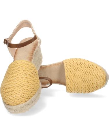 PUNTOSALAO SANDALIAS DE CUNA MEDIA EN YUTE PALA RAFIA MUJER COLOR AMARI VARIOS COLORES