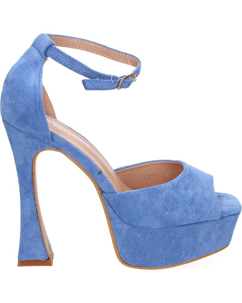 PUNTOSALAO SANDALIAS DE FIESTA TACON Y PLATAFORMA PARA MUJER COLOR AZUL VARIOS COLORES