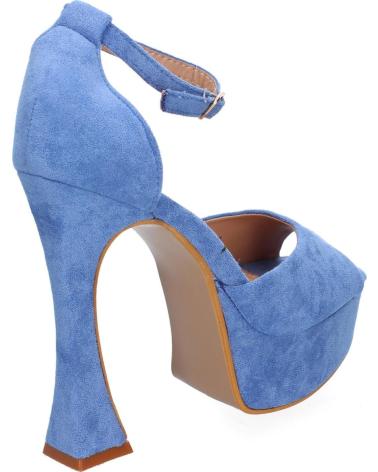 PUNTOSALAO SANDALIAS DE FIESTA TACON Y PLATAFORMA PARA MUJER COLOR AZUL VARIOS COLORES