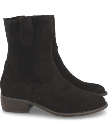 PUNTOSALAO BOTINES BAJOS COMODOS PUNTA REDONDA MUJER COLOR NEGRO VARIOS COLORES