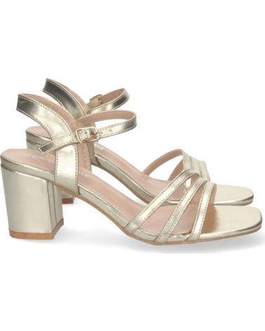 PUNTOSALAO SANDALIAS DORADAS DE TACON BAJO PALA DE TIRAS MUJER VARIOS COLORES