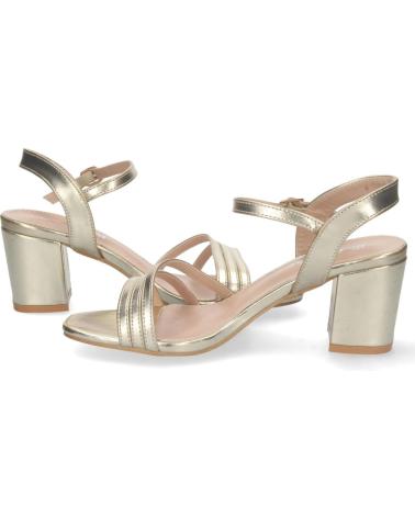 PUNTOSALAO SANDALIAS DORADAS DE TACON BAJO PALA DE TIRAS MUJER VARIOS COLORES