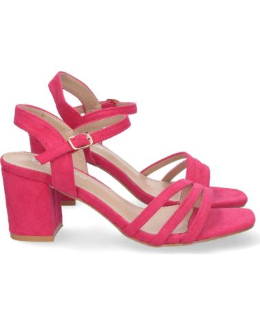 PUNTOSALAO SANDALIAS DE TACON BAJO PALA DE TIRAS MUJER COLOR FUCSIA VARIOS COLORES