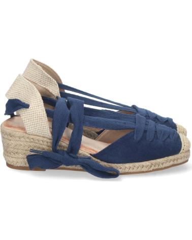 ALPARGATAS DE CUÑA BAJA PUNTOSALAO CON YUTE PARA MUJER VARIOS COLORES