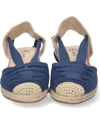 ALPARGATAS DE CUÑA BAJA PUNTOSALAO CON YUTE PARA MUJER VARIOS COLORES