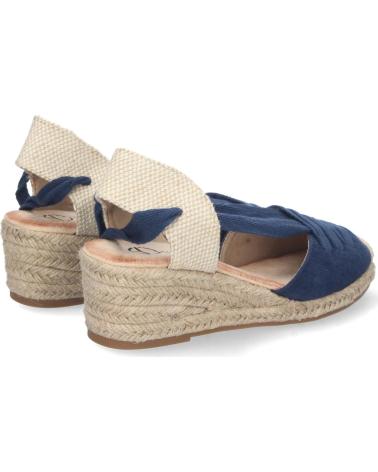 ALPARGATAS DE CUÑA BAJA PUNTOSALAO CON YUTE PARA MUJER VARIOS COLORES