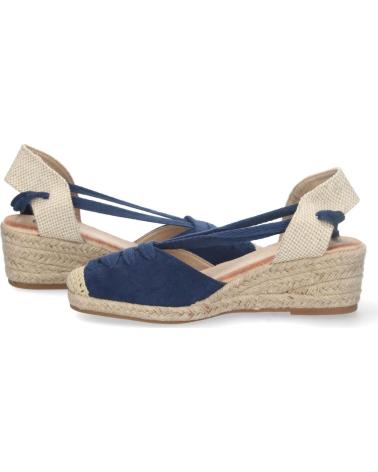 ALPARGATAS DE CUÑA BAJA PUNTOSALAO CON YUTE PARA MUJER VARIOS COLORES