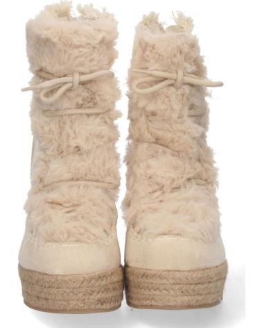 PUNTOSALAO BOTÍN DE CUÑA YUTE Y PELO ESTILO AUSTRALIANAS VARIOS COLORES