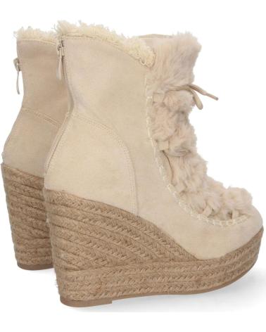 PUNTOSALAO BOTÍN DE CUÑA YUTE Y PELO ESTILO AUSTRALIANAS VARIOS COLORES