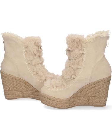 PUNTOSALAO BOTÍN DE CUÑA YUTE Y PELO ESTILO AUSTRALIANAS VARIOS COLORES