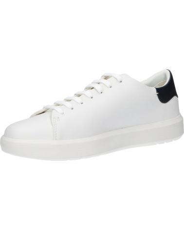 GEOX U VELLETRI ZAPATILLAS CASUAL HOMBRE PIEL BLANCA U45EAA C1000 WHITE