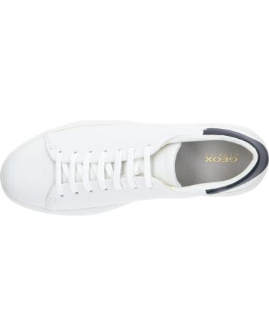 GEOX U VELLETRI ZAPATILLAS CASUAL HOMBRE PIEL BLANCA U45EAA C1000 WHITE