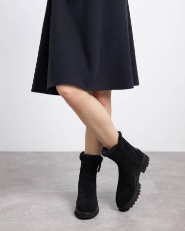 BOTAS CARMELA 162718 MUJER CON CREMALLERA NEGRO NEGRO