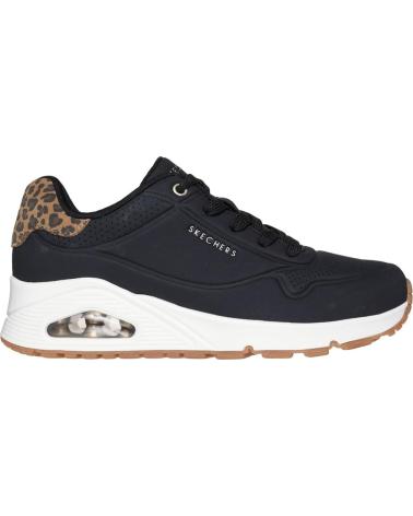 SKECHERS ZAPATOS ZAPATOS MUJER ZAPATILLAS BAJAS MODELO UNO JUNGLE COL NEGRO