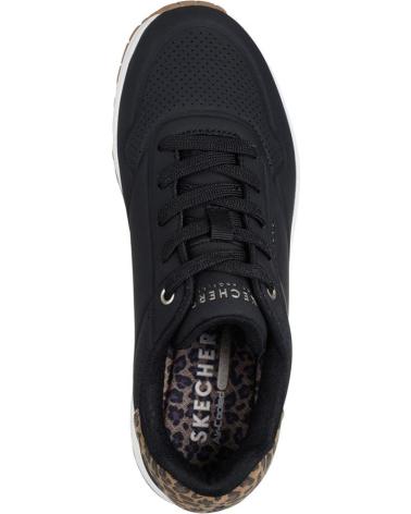 SKECHERS ZAPATOS ZAPATOS MUJER ZAPATILLAS BAJAS MODELO UNO JUNGLE COL NEGRO