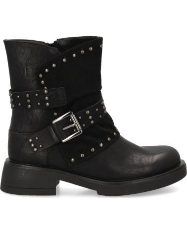 PUNTOSALAO BOTAS BIKER MUJER TACHUELAS ESTILO MOTERO TACÓN BAJO VARIOS COLORES