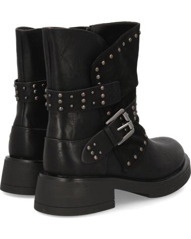 PUNTOSALAO BOTAS BIKER MUJER TACHUELAS ESTILO MOTERO TACÓN BAJO VARIOS COLORES