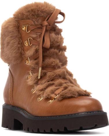 BOTAS CARMELA 162668 CAMEL CON PELO Y CORDONES CAMEL