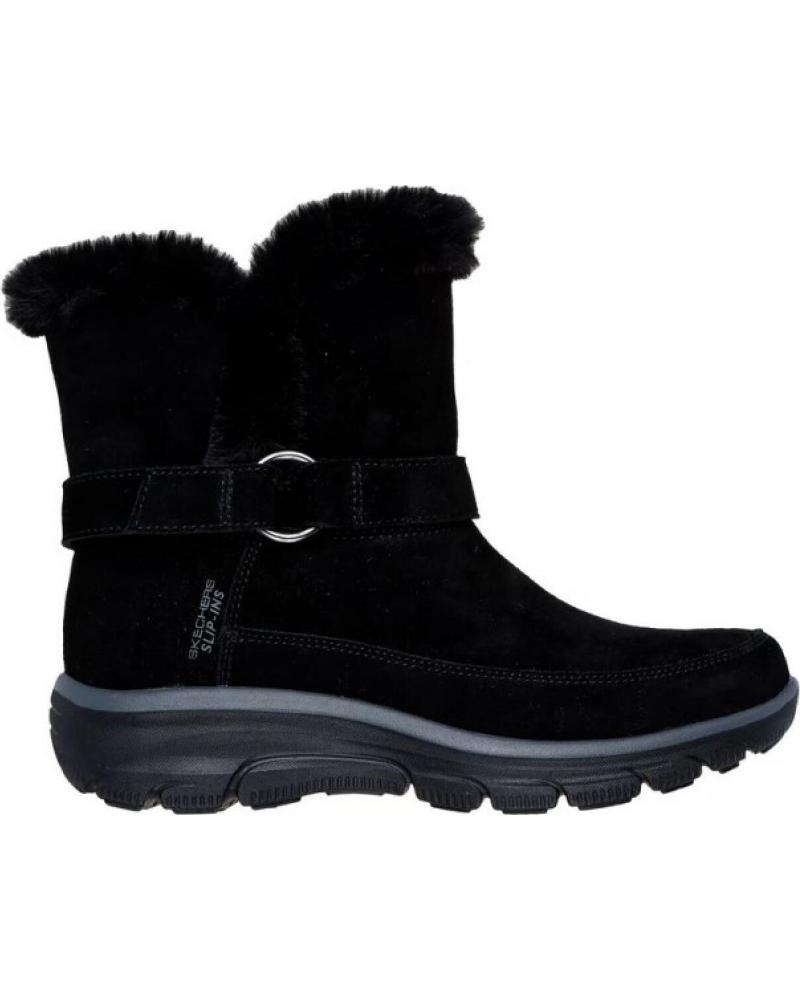 SKECHERS EASY GOING DREAMERS LUXE VIS BOTAS FEMININAS PRETAS NEGRO