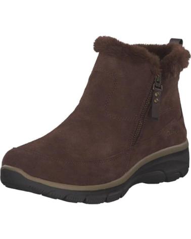 SKECHERS EASY GOING HIGH ZIP 2 BOTINS FEMININOS CASTANHOS MARRóN