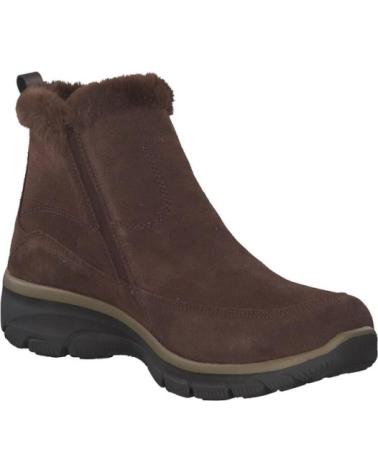SKECHERS EASY GOING HIGH ZIP 2 BOTINS FEMININOS CASTANHOS MARRóN