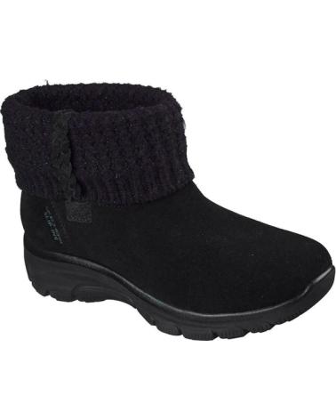 BOTAS SKECHERS EASY GOING - COZY LOVIN FEMININAS COM GOLA TRICOTADA PRETA NEGRO