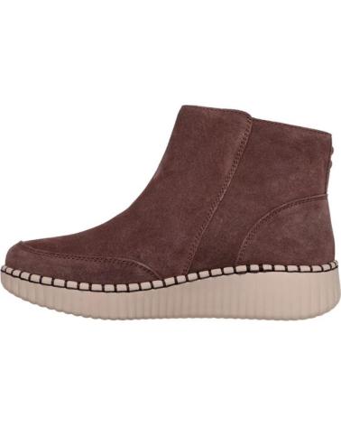 BOTINES SKECHERS WILSHIRE BLVD PARA MUJER, MODELO 169086, MARRÓN MARRóN