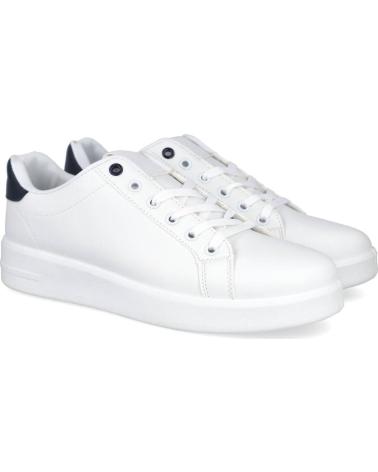 ZAPATILLAS CASUAL L&R SHOES FC-60 HOMBRE BLANCO NEGRO