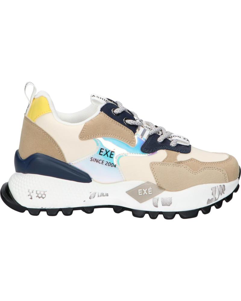 ZAPATILLAS EXE 19V03-1 PU MUJER BEIGE AZUL PU BEIGE BLUE