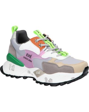 ZAPATILLAS EXE 19V03-1 PU MUJER GRIS BLANCO PU GREY WHITE