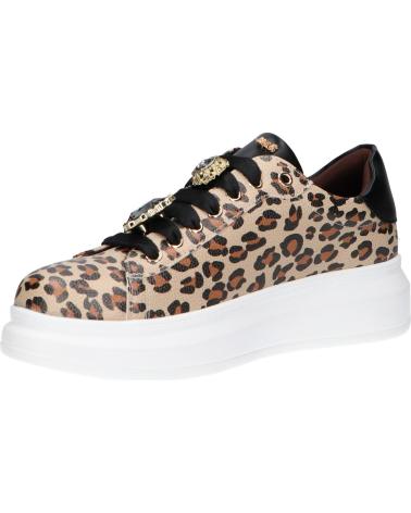 ZAPATILLAS MUJER EXE 66-51EX79 LEOPARDO CON JOYA PU LEOPARD