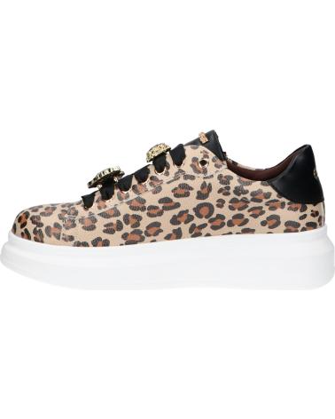 ZAPATILLAS MUJER EXE 66-51EX79 LEOPARDO CON JOYA PU LEOPARD