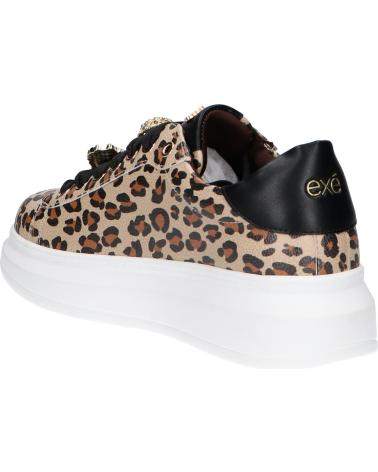 ZAPATILLAS MUJER EXE 66-51EX79 LEOPARDO CON JOYA PU LEOPARD