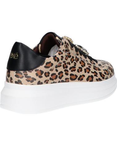ZAPATILLAS MUJER EXE 66-51EX79 LEOPARDO CON JOYA PU LEOPARD